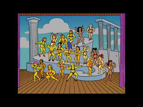 Female Muscle clip 110 - The Simpsons
