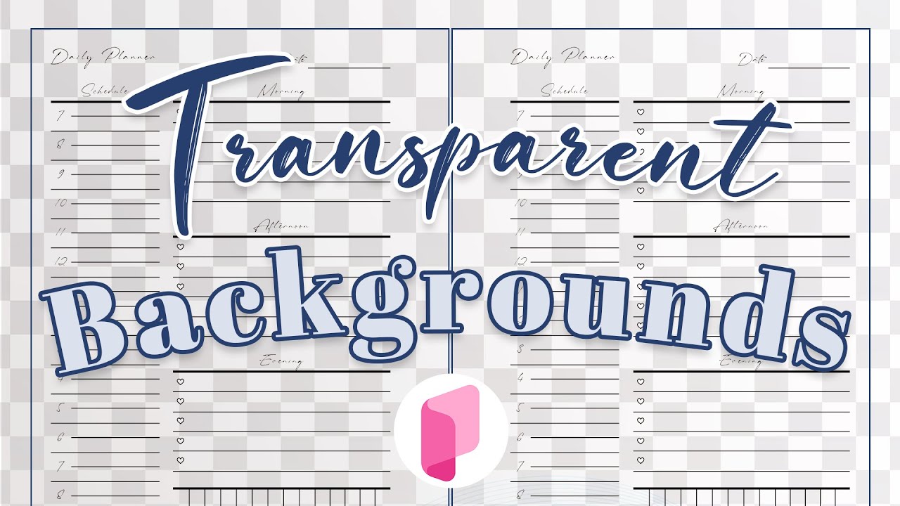 How to Add a Transparent Background to Planners - Planify Pro