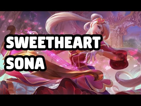 SWEETHEART SONA SKIN SPOTLIGHT - LEAGUE OF LEGENDS