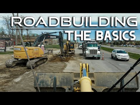 BASICS OF ROADBUILDING || Building a Road from the Ground Up -Road Construction Process Step by Step