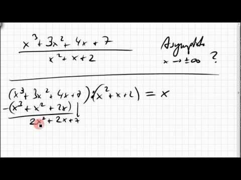 13B.5 rationale Funktion; Asymptote; Polynomdivision; Asymptotenpolynom