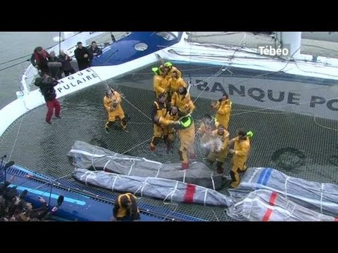 Trophée Jules Verne : Loïc Perron bat le record (Brest)