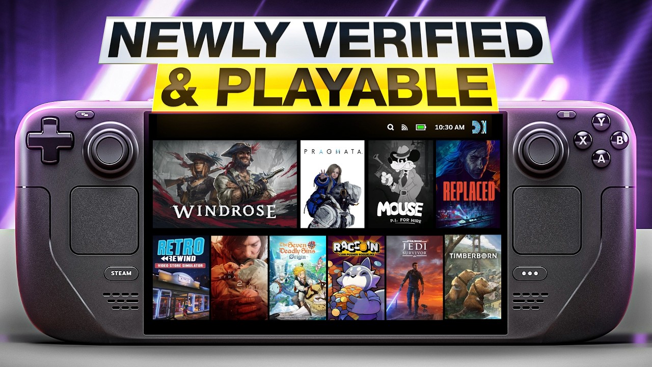 Top 10 Newly Verified And Playable Steam Deck Games