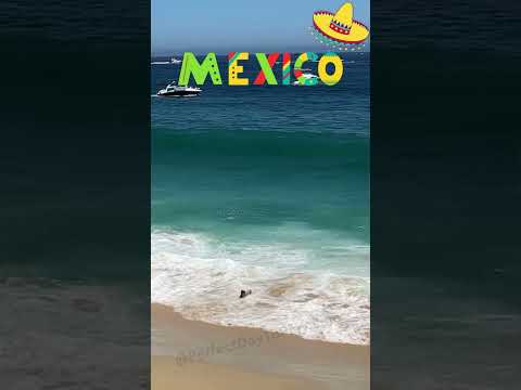 WAIT FOR IT... Crazy Ocean Waves of Los Cabos Mexico #travel #mexico #loscabos #shorts #мексика
