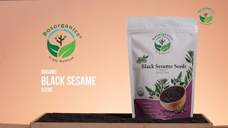 Bosorganics Organic Black Sesame seeds - Superfoods
