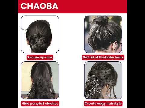 Chaoba black metal bobby hair pins for styling hair size 7cm...