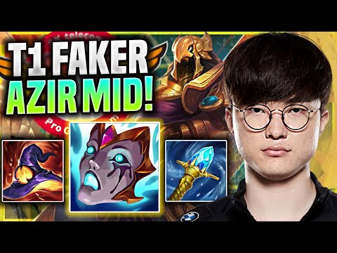 FAKER IS A MONSTER WITH AZIR! - T1 Faker Plays Azir Mid vs Aurelion Sol! | Season 11