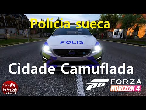 CITY CAMOUFLAGED AT NIGHT WITH SWEDISH POLICE IN FORZA HORIZON 4! NOBODY LEFT!