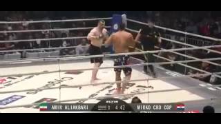 Mirko Cro Cop VS Amir Aliakbari Big Knockout