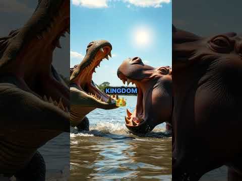 Who Would Win? Hippo and Croc Face Off in the Wild