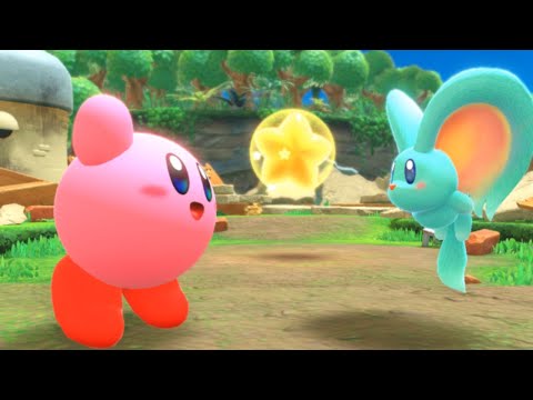 Kirby and the Forgotten Land Gameplay Walkthrough Part 3 - Downtown Grassland