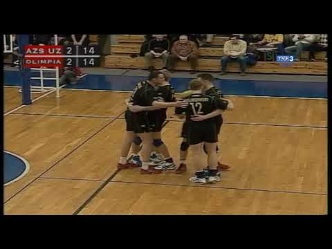 Nerwowa końcówka siatkarski derbów Stelmet AZS UZ Zielona Góra - Olimpia Sulęcin - rok 2008
