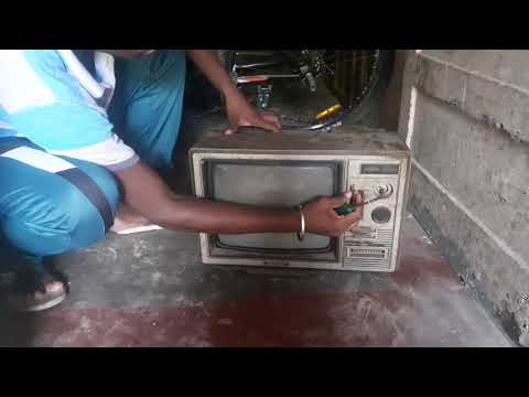 Red mercury in old Tv