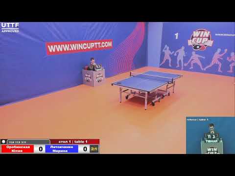 Оробинская Юлия 3-1 Литовченко Марина  Турнир Восток 4 WINCUP 05.04.21 Прямая трансляция Зал1