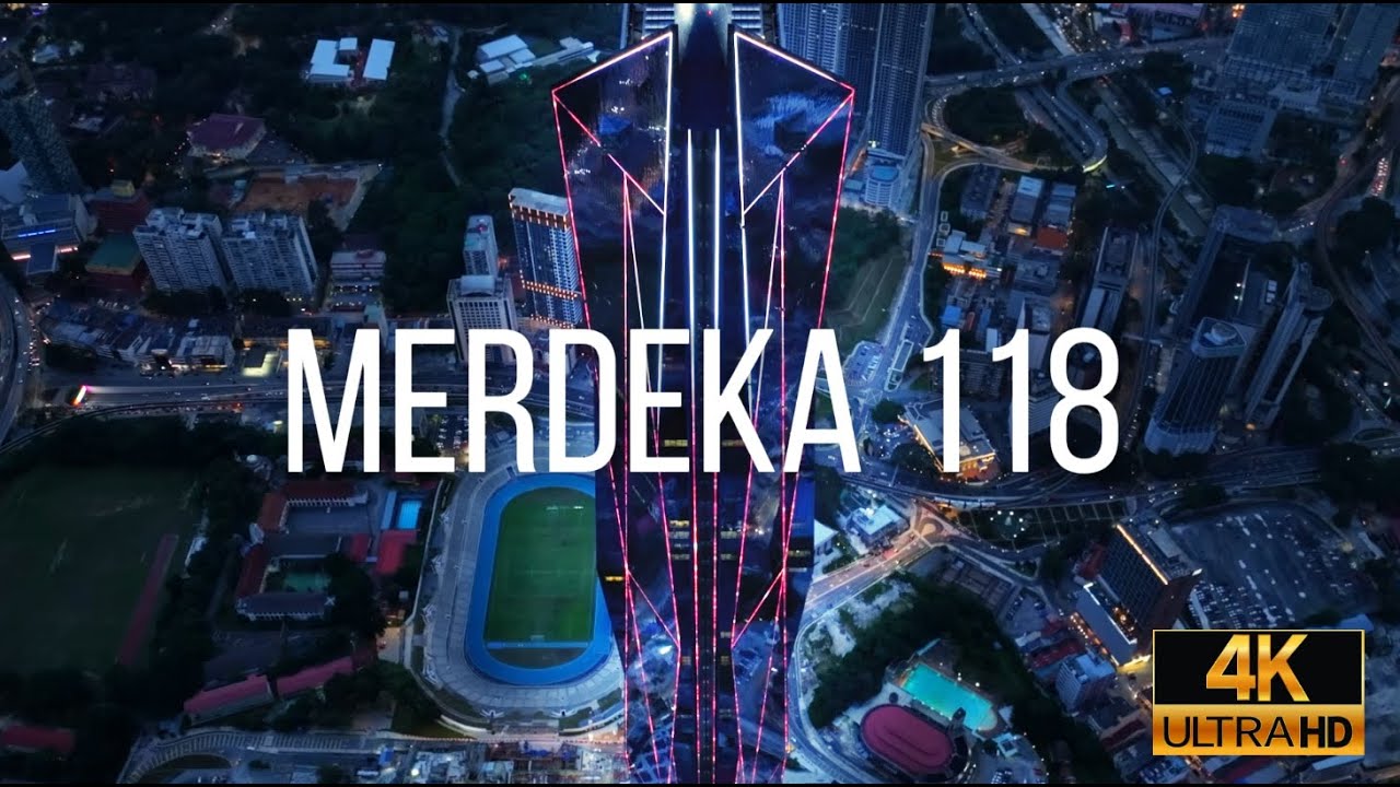 Discover the aerial vistas of majestic Merdeka 118.