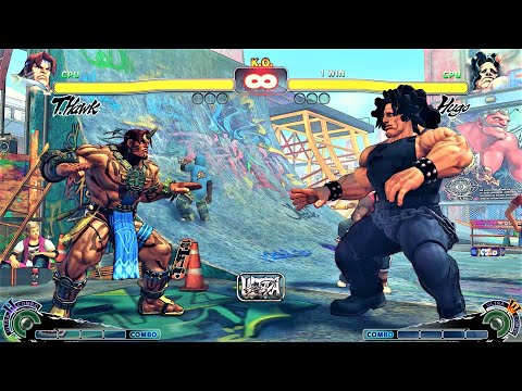 T.HAWK VS HUGO | CPU VS CPU Ultra Street Fighter IV  (Hardest AI)