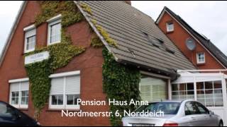 preview picture of video 'Gästehaus Anna + Pension Haus Anna, Norddeich'