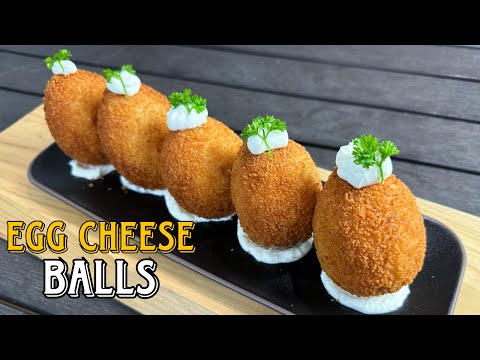 Egg cheese balls recipe at home | Easy snacks recipe | egg fry recipe | Chef Martin’s kitchen