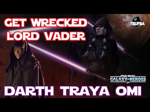 Darth Traya Omicron vs Lord Vader SWGOH GAC