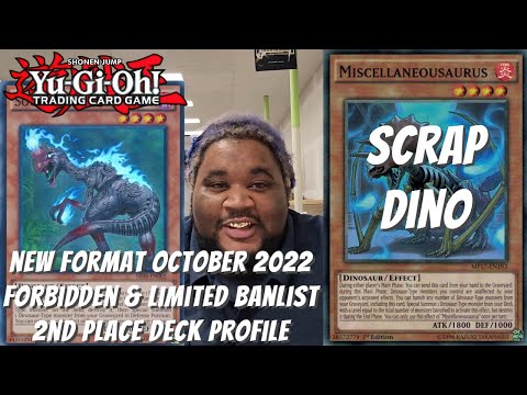 Yugioh New Format October 2022 2nd Place Deck Profile - Scrap Dino - Adrian Alford