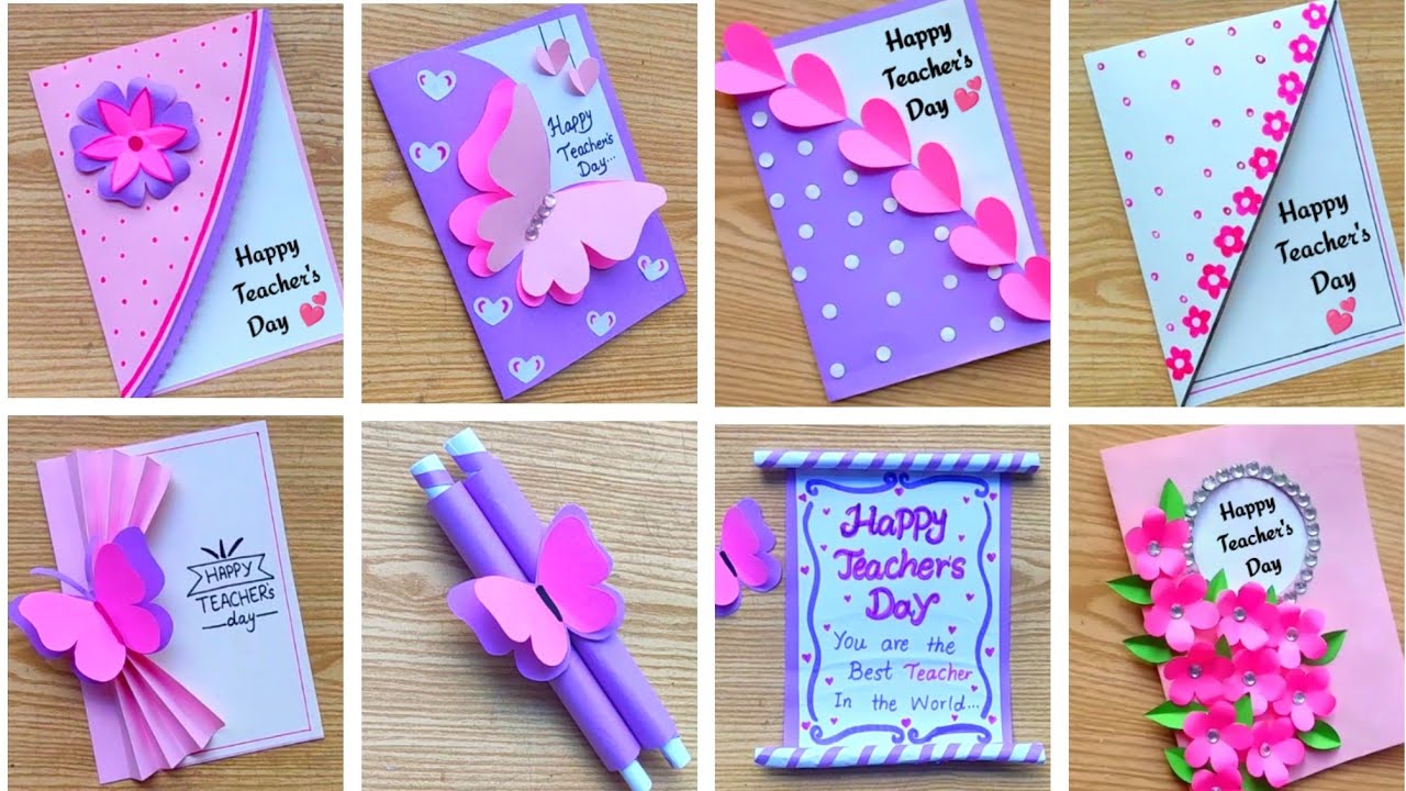 7 Amazing DIY Teacher's Day Card Ideas | Happy Teacher's Day Crafts | Teachers Day Cards 2024