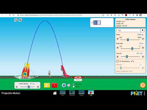 Getting Started With Phet Projectile Motion In Minutes