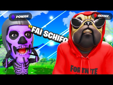 Lo INSULTO per TUTTO il PROVINO perchè è SCARSO e REAGISCE COSì... Fortnite Troll ITA