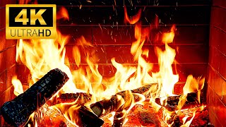 Warm & Beautiful Christmas Fireplace 4K 🔥 Cozy Crackling Fire Sounds for Deep Relaxation & Focus
