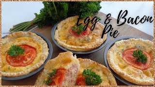 Egg and Bacon Pie I how to make cheesy egg and bacon pie I The Aussie and His Wife☺