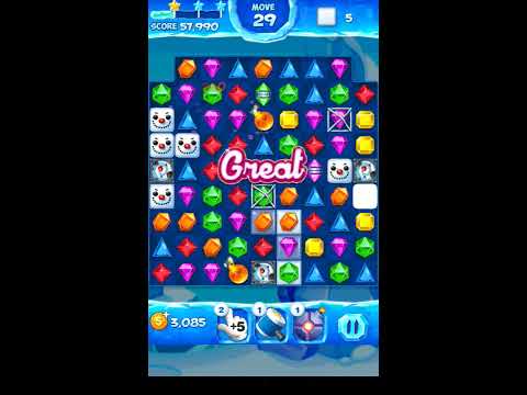 Jewel Pop Mania:Match 3 Puzzle Level 155 ( Ice Cream Town Episode ) - Walkthrough ( No Booster )