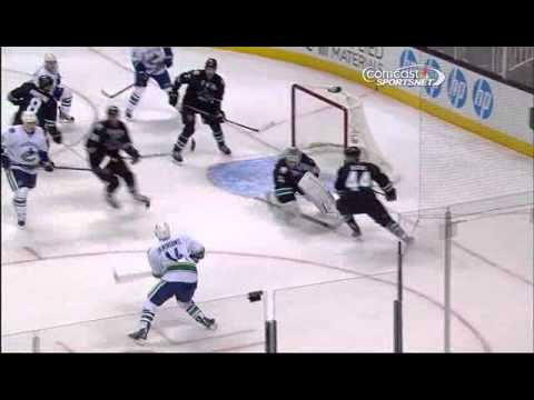 Canucks @ Sharks Highlights 1/27/13