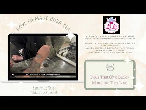 Laura LULU Liquor cakes makes a memory vault for Lolly Rose!  Welcome to the tutorial on Boba!