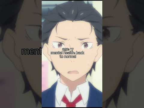 subaru mental health then vs subaru  mental health now #anime #rezero #animeedit #subaru