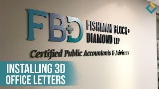 Installation Process of 3D letters for Fishman Block Diamond