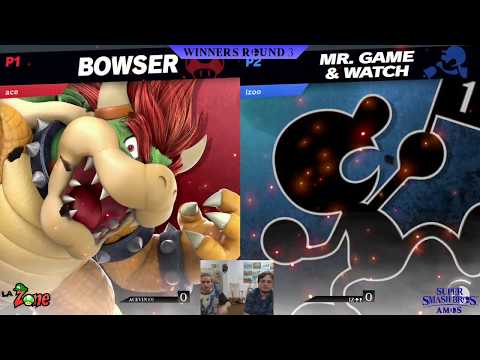 SSBA Ultimate Saison 2 Weekly #10 - AceVin100 (Bowser) vs Izoo (Mr. Game & Watch) - Loser Round 3