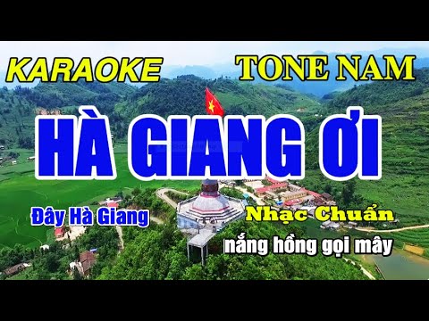 Hà Giang Ơi karaoke Tone Nam Beat Chuẩn Dễ Hát | Đăng Trung Vlogs