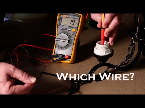 Which wire is hot when both are same color | Light Fixture wiring