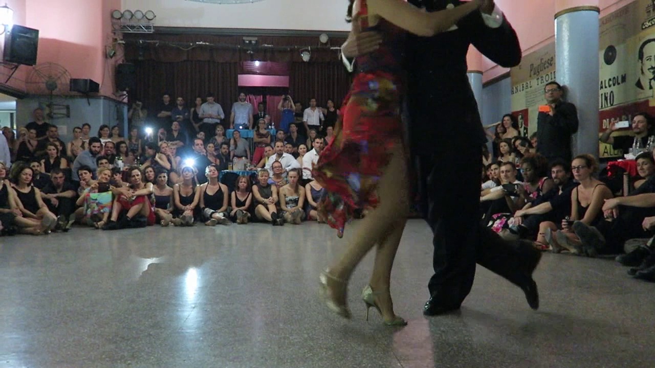 CHRISTIAN MARQUEZ & VIRGINIA GOMEZ Jan 2017 en milonga a La Nacional 1/2