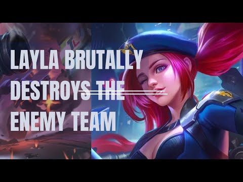 LAYLA TOP 1 GLOBAL 2022 - gameplay pro player Layla - Layla brutally damages the enemy team