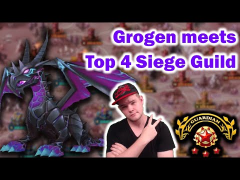 Grogen (Dark Dragon) Meets Top 4 Siege! Summoners War