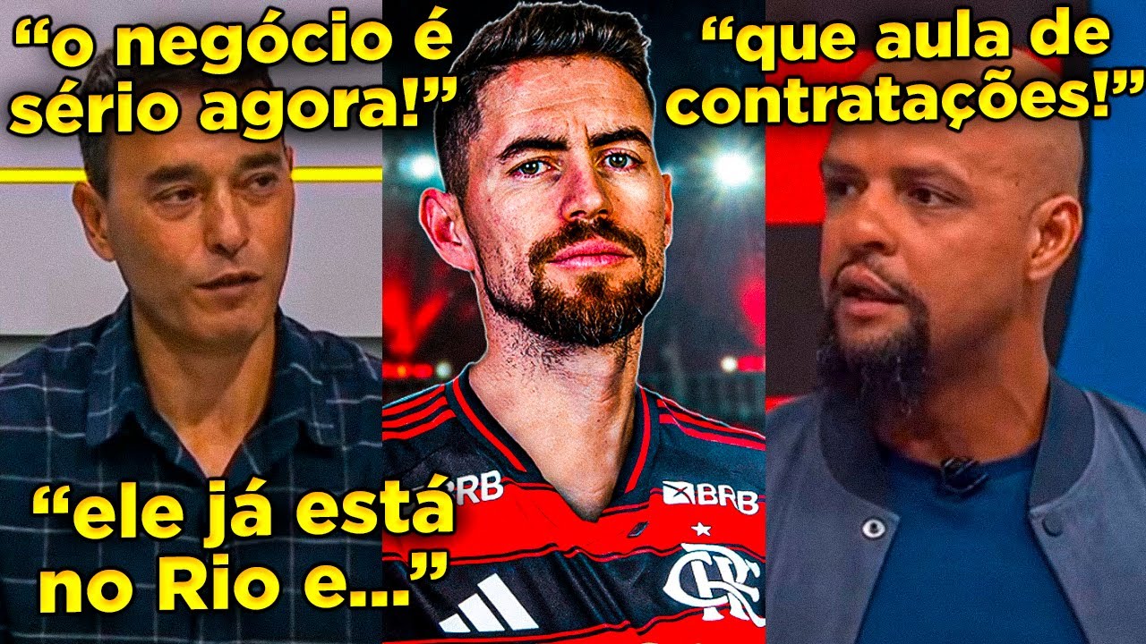 😲JORGINHO ESTÁ NO RIO PARA ASSINAR COM O FLA! MÍDIA REAGE A JORGINHO NO FLAMENGO!!