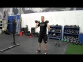 Dumbbell Hang Squat Clean to Thruster
