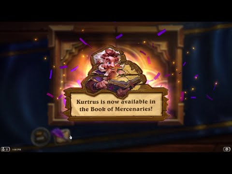 Book of Mercenaries Kurtrus vs Samuro | Hearthstone Book of Mercenaries