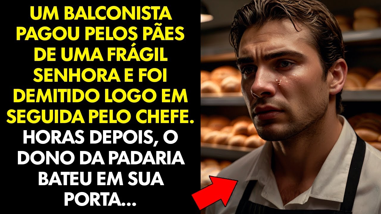 O BALCONISTA PAGOU OS PÃES DE UMA IDOSA E FOI DEMITIDO. HORAS DEPOIS, O DONO BATEU À SUA PORTA...