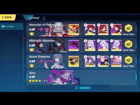 [Honkai Impact 3 SEA] EX Abyss RL (D384) - Herrscher of Domination (775 pts) HF(S2) MA AE Sirin 3*