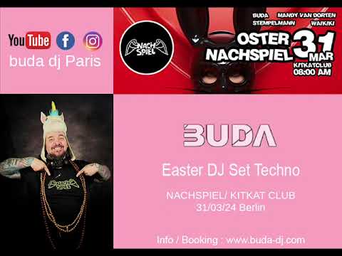 BUDA Techno DJ set Nachspiel Kitkat Club Berlin 31.03.24