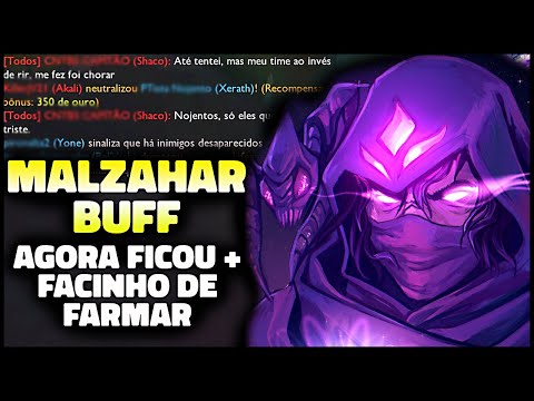 Malzahar foi BUFFADO! - AGORA FICOU MUITO MAIS FÁCIL PRA FARMAR