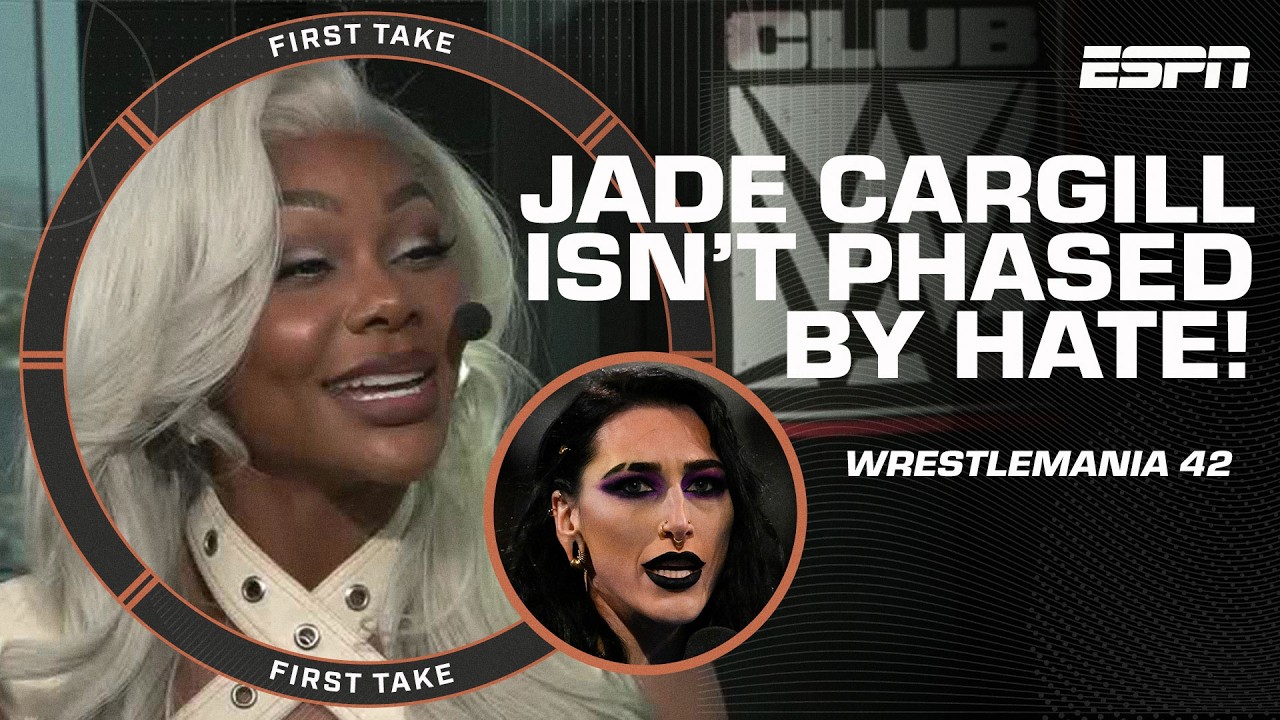 Jade Cargill isn't worried about doubt vs. Rhea Rhipley 🗣️ 'MY HATERS KEEP ME PAID!' | First Take