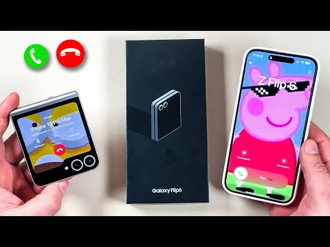 Samsung Z Flip 6 - Unboxing + Boot Animation + Incoming Call + Outgoing Call & iPhone 15 Pro Max
