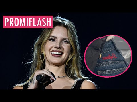 Liebesbeweis: Lana Del Rey verewigt ihren Mann auf Jeanshose